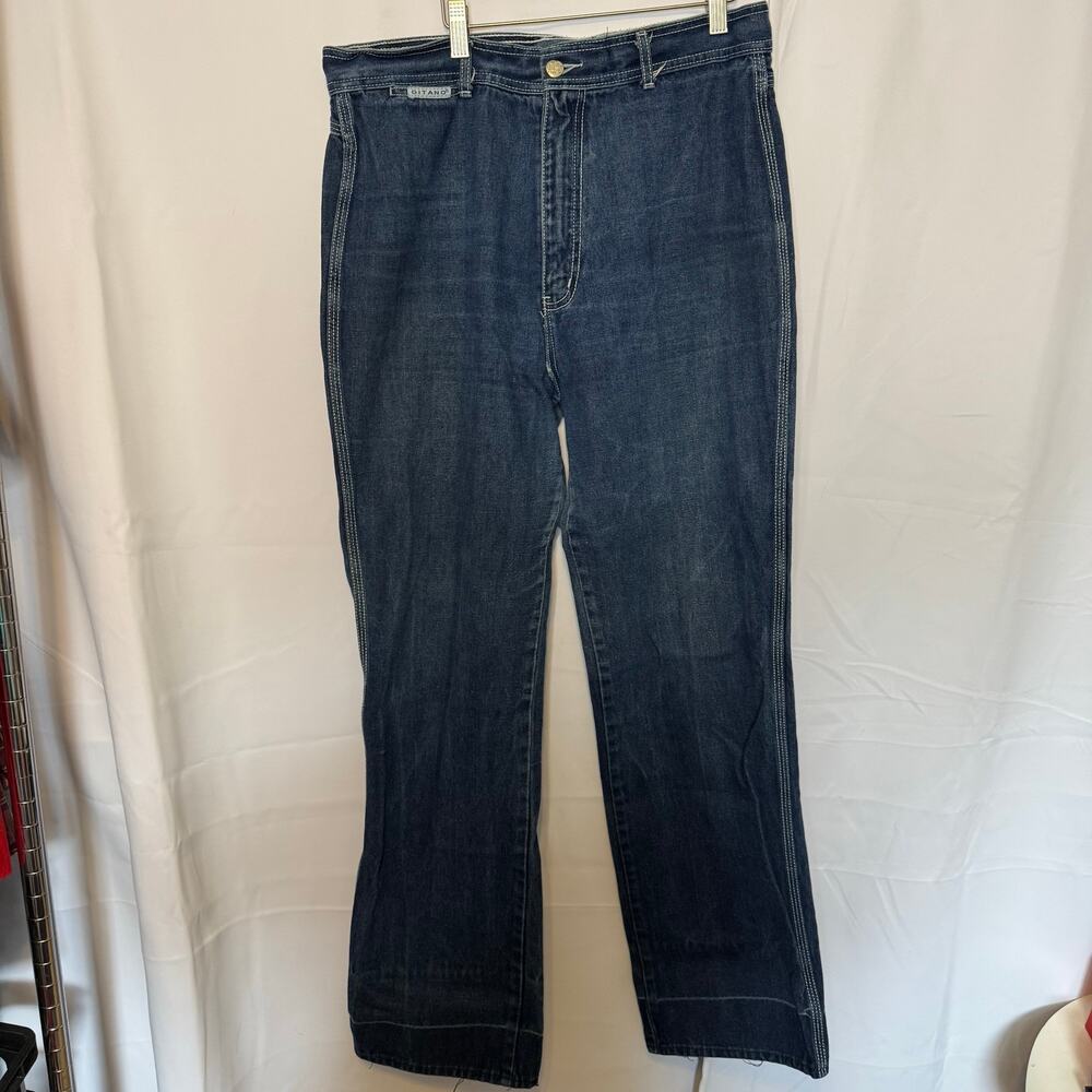Vintage Gitano Womens 18 High Rise Straight Leg Jeans 100% Cotton Hong Kong